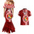 Custom Tonga Rugby Couples Matching Mermaid Dress and Hawaiian Shirt World Cup 2023 Coat Of Arms Ngatu Pattern LT05 - Polynesian Pride