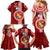 Custom Tonga Rugby Family Matching Mermaid Dress and Hawaiian Shirt World Cup 2023 Coat Of Arms Ngatu Pattern LT05 - Polynesian Pride