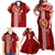 Custom Tonga Rugby Family Matching Off Shoulder Maxi Dress and Hawaiian Shirt World Cup 2023 Coat Of Arms Ngatu Pattern LT05 - Polynesian Pride