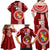 Custom Tonga Rugby Family Matching Off Shoulder Maxi Dress and Hawaiian Shirt World Cup 2023 Coat Of Arms Ngatu Pattern LT05 - Polynesian Pride