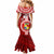 Custom Tonga Rugby Mermaid Dress World Cup 2023 Coat Of Arms Ngatu Pattern LT05 - Polynesian Pride