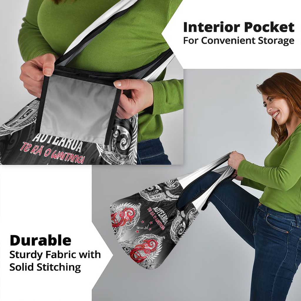 New Zealand Waitangi Day Grocery Bag Aotearoa Te Ra O Waitangi Manaia Maori Pattern