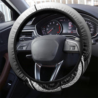 New Zealand Waitangi Day Steering Wheel Cover Aotearoa Te Ra O Waitangi Manaia Maori Pattern LT05 - Polynesian Pride