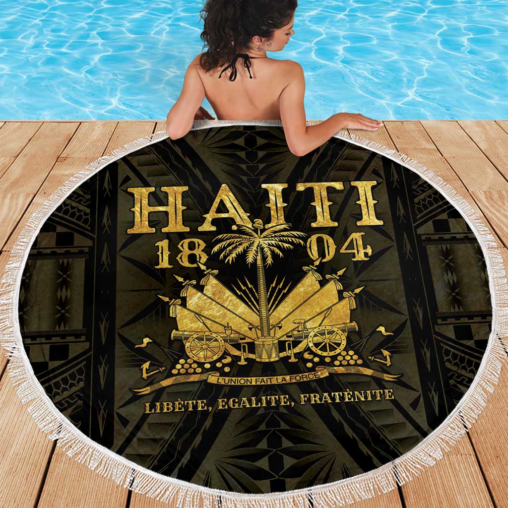 Haiti 1804 Beach Blanket Polynesian Gold Neg Maron LT05 - Polynesian Pride