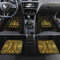 Haiti 1804 Car Mats Polynesian Gold Neg Maron LT05 Set 4pcs Gold - Polynesian Pride