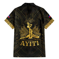 Haiti 1804 Family Matching Mermaid Dress and Hawaiian Shirt Polynesian Gold Neg Maron