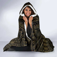 Haiti 1804 Hooded Blanket Polynesian Gold Neg Maron LT05 - Polynesian Pride