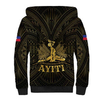 Haiti 1804 Sherpa Hoodie Polynesian Gold Neg Maron LT05 - Polynesian Pride