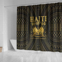Haiti 1804 Shower Curtain Polynesian Gold Neg Maron