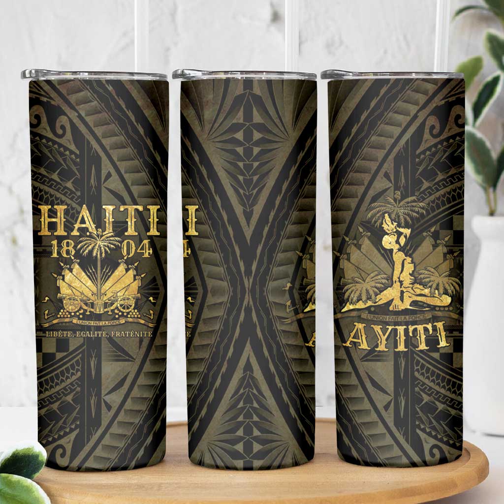 Haiti 1804 Skinny Tumbler Polynesian Gold Neg Maron