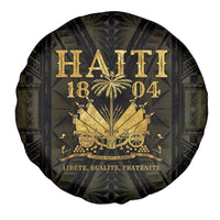 Haiti 1804 Spare Tire Cover Polynesian Gold Neg Maron LT05 - Polynesian Pride