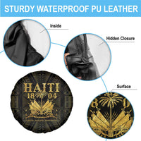 Haiti 1804 Spare Tire Cover Polynesian Gold Neg Maron LT05 - Polynesian Pride
