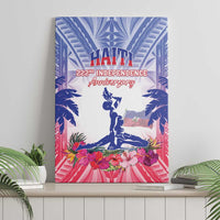 Haiti Independence Day Canvas Wall Art Neg Maron Polynesian Style LT05 - Polynesian Pride