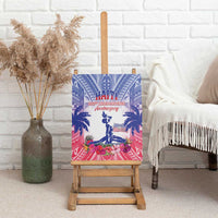 Haiti Independence Day Canvas Wall Art Neg Maron Polynesian Style LT05 - Polynesian Pride