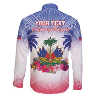 Personalised Haiti Independence Day Family Matching Mermaid Dress and Hawaiian Shirt Neg Maron Polynesian Style LT05