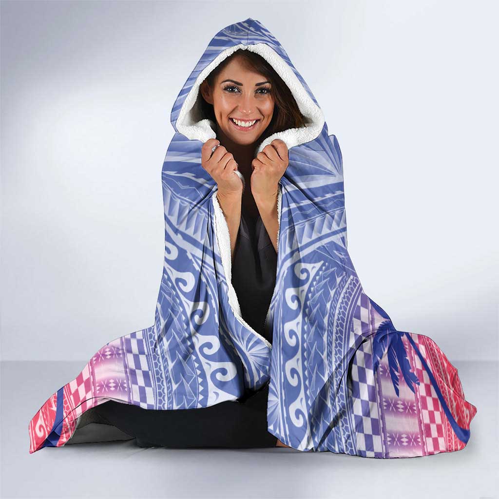 Haiti Independence Day Hooded Blanket Neg Maron Polynesian Style LT05 - Polynesian Pride