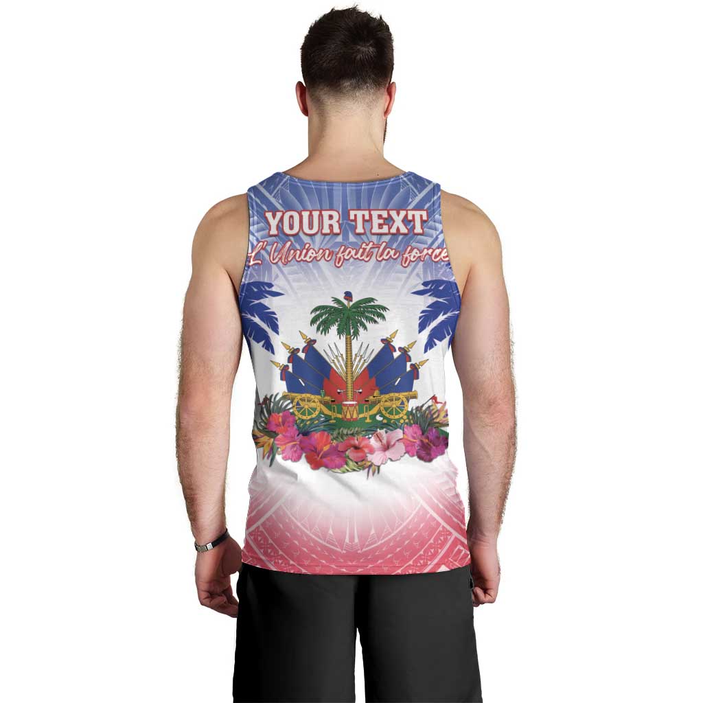 Personalised Haiti Independence Day Men Tank Top Neg Maron Polynesian Style LT05 - Polynesian Pride