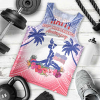 Personalised Haiti Independence Day Men Tank Top Neg Maron Polynesian Style LT05 - Polynesian Pride