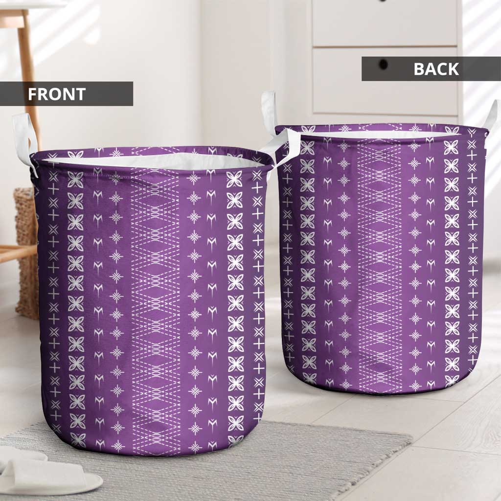 Purple Samoa Malu Tattoo Inspired Laundry Basket LT05 - Polynesian Pride