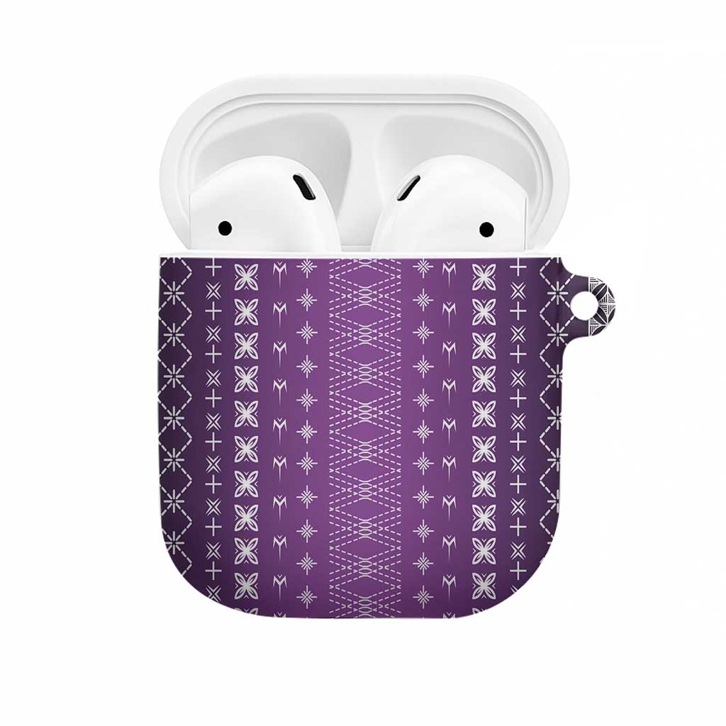 Purple Samoa Malu Tattoo Inspired AirPods Case - Polynesian Pride