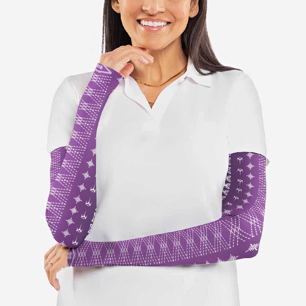 Purple Samoa Malu Tattoo Inspired Arm Sleeves LT05 - Polynesian Pride