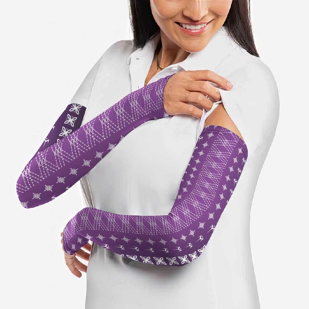 Purple Samoa Malu Tattoo Inspired Arm Sleeves LT05 - Polynesian Pride