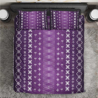 Purple Samoa Malu Tattoo Inspired Bedding Set - Polynesian Pride