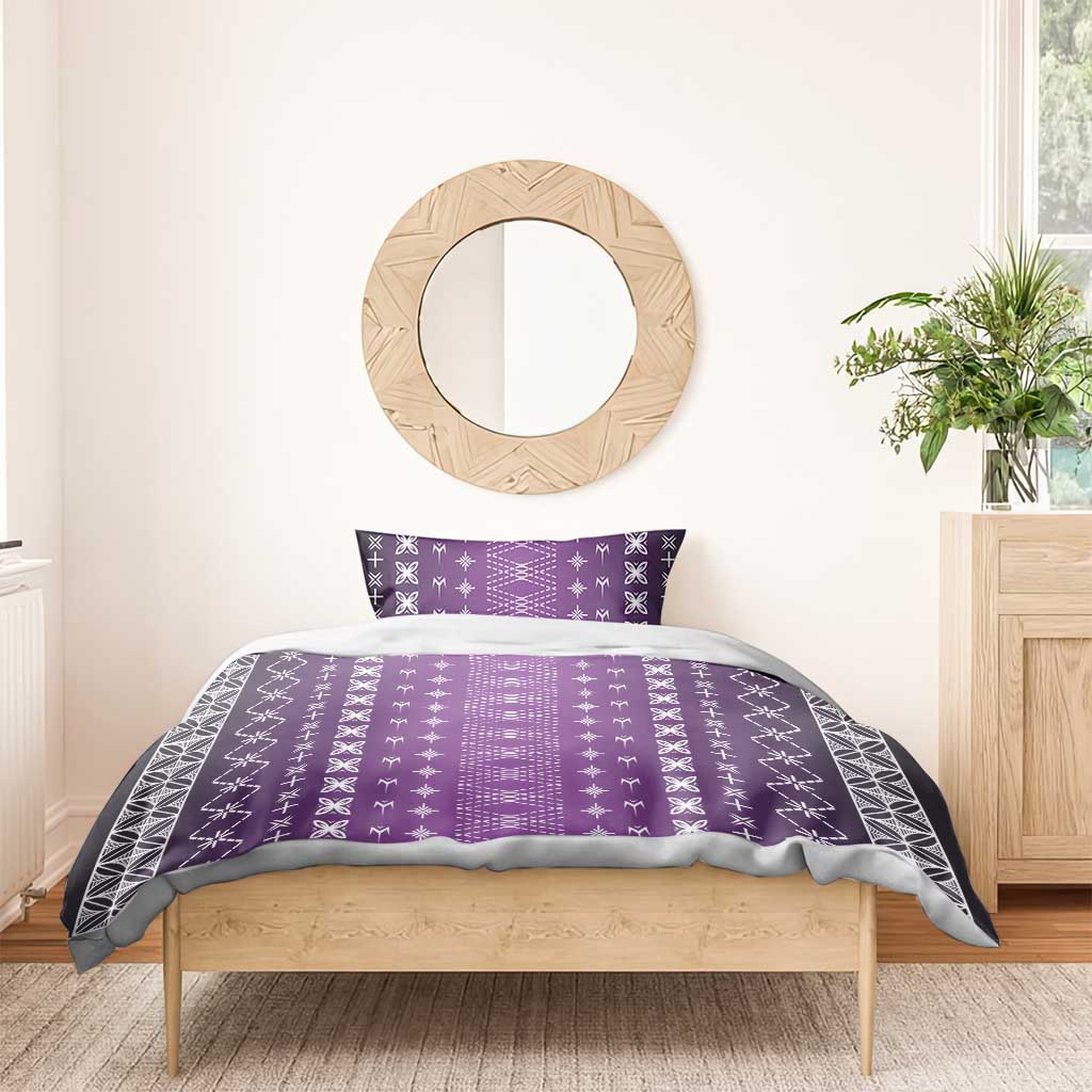 Purple Samoa Malu Tattoo Inspired Bedding Set - Polynesian Pride