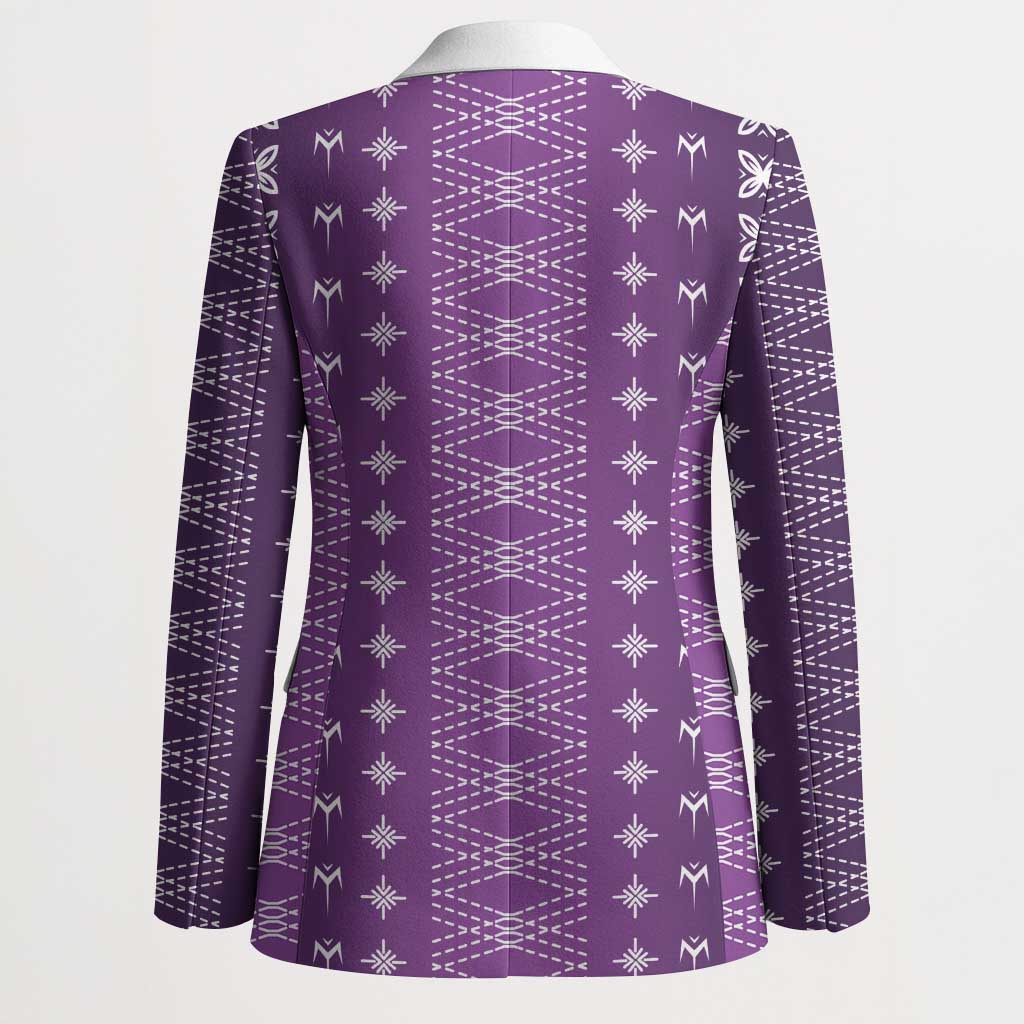 Purple Samoa Malu Tattoo Inspired Blazer - Polynesian Pride