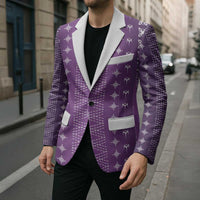 Purple Samoa Malu Tattoo Inspired Blazer - Polynesian Pride