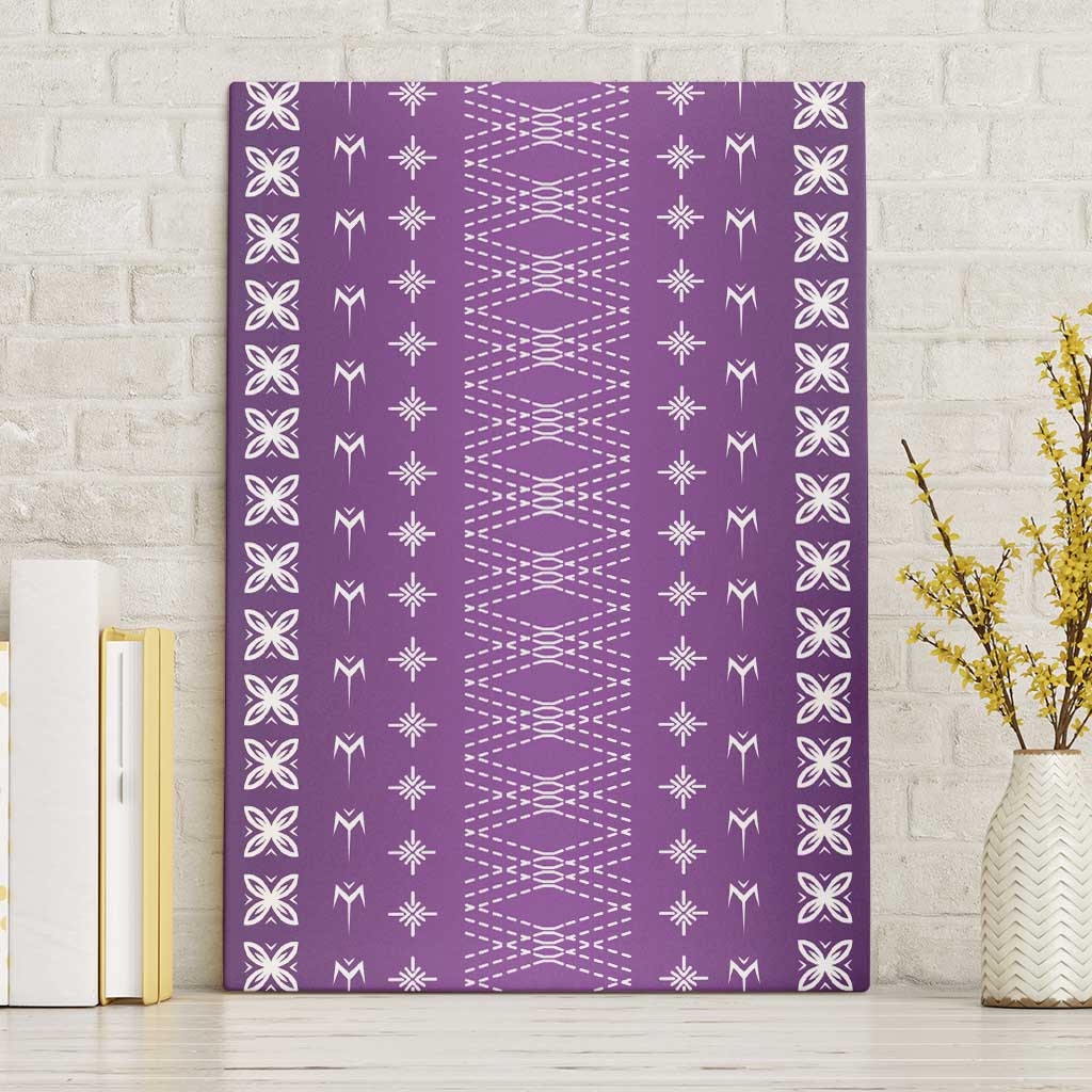 Purple Samoa Malu Tattoo Inspired Canvas Wall Art LT05 Without Frame Purple - Polynesian Pride