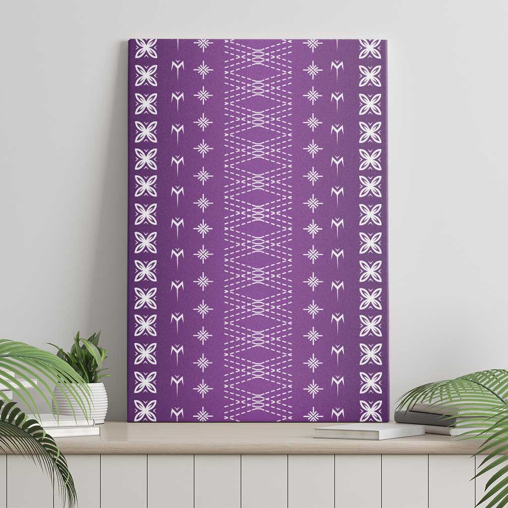 Purple Samoa Malu Tattoo Inspired Canvas Wall Art LT05 - Polynesian Pride