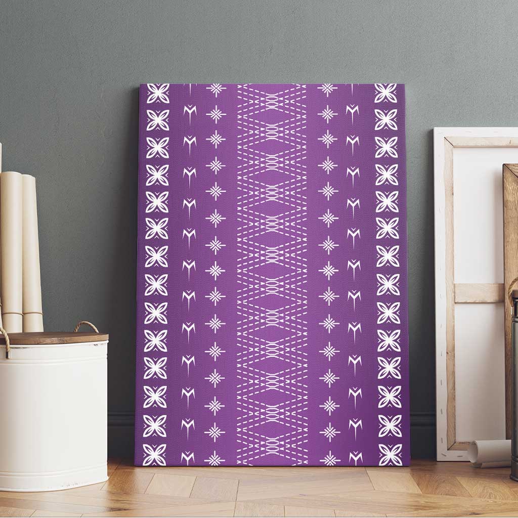 Purple Samoa Malu Tattoo Inspired Canvas Wall Art LT05 - Polynesian Pride