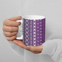 Purple Samoa Malu Tattoo Inspired Ceramic Mug LT05 - Polynesian Pride