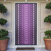Purple Samoa Malu Tattoo Inspired Door Cover LT05 Purple - Polynesian Pride