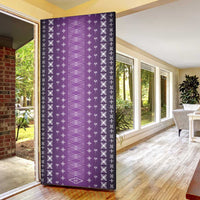 Purple Samoa Malu Tattoo Inspired Door Cover LT05 - Polynesian Pride