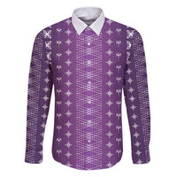 Purple Samoa Malu Tattoo Inspired Family Matching Puletasi and Hawaiian Shirt - Polynesian Pride