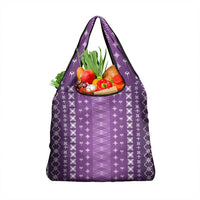 Purple Samoa Malu Tattoo Inspired Grocery Bag - Polynesian Pride