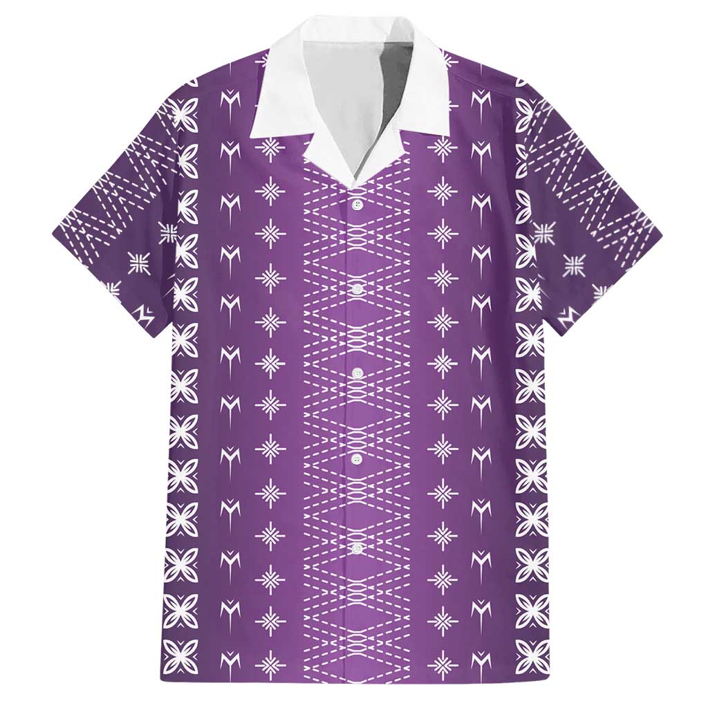 Purple Samoa Malu Tattoo Inspired Hawaiian Shirt LT05 Purple - Polynesian Pride