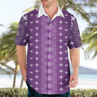 Purple Samoa Malu Tattoo Inspired Hawaiian Shirt LT05 - Polynesian Pride