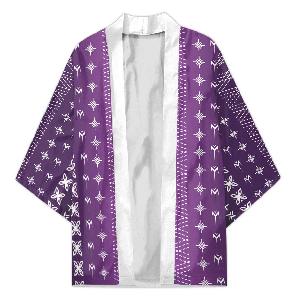 Purple Samoa Malu Tattoo Inspired Kimono - Polynesian Pride