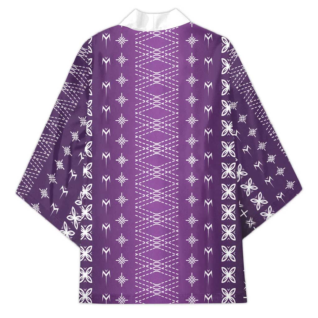 Purple Samoa Malu Tattoo Inspired Kimono LT05 - Polynesian Pride