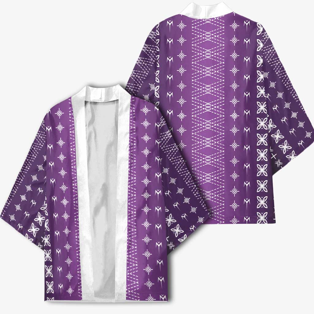 Purple Samoa Malu Tattoo Inspired Kimono LT05 - Polynesian Pride