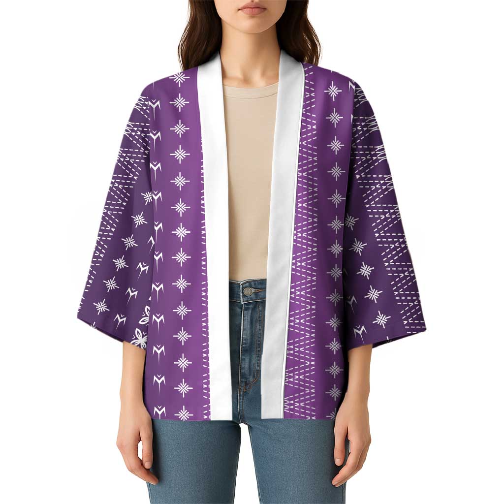 Purple Samoa Malu Tattoo Inspired Kimono LT05 - Polynesian Pride
