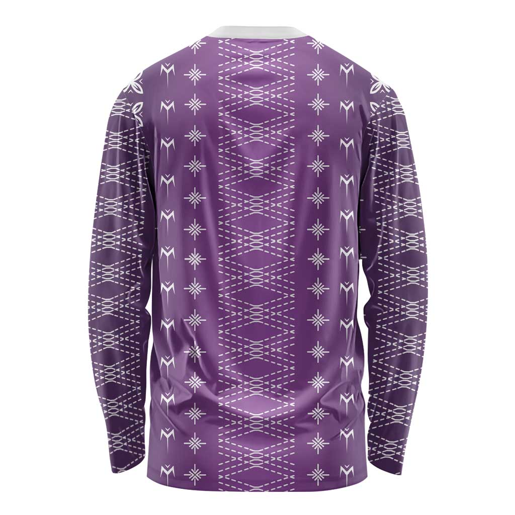 Purple Samoa Malu Tattoo Inspired Long Sleeve Shirt LT05 - Polynesian Pride
