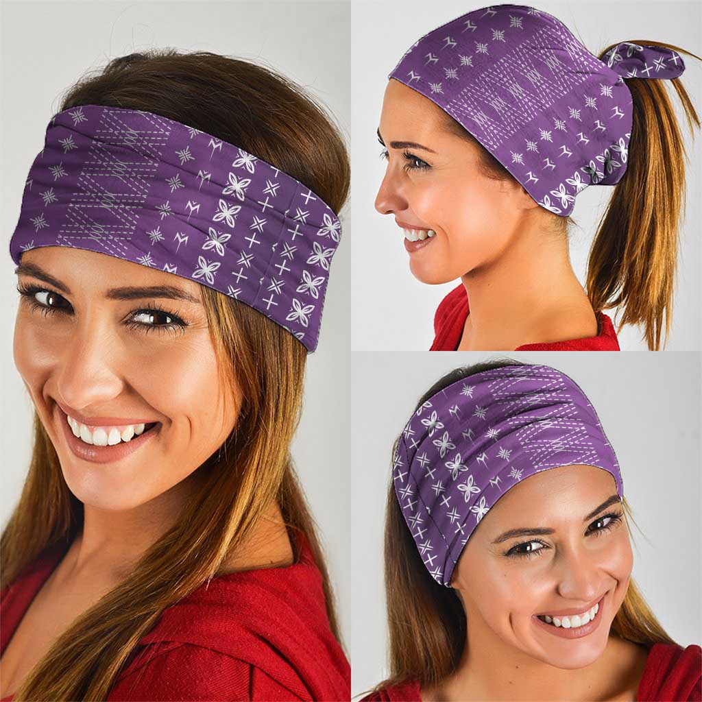 Purple Samoa Malu Tattoo Inspired Neck Gaiter LT05 - Polynesian Pride