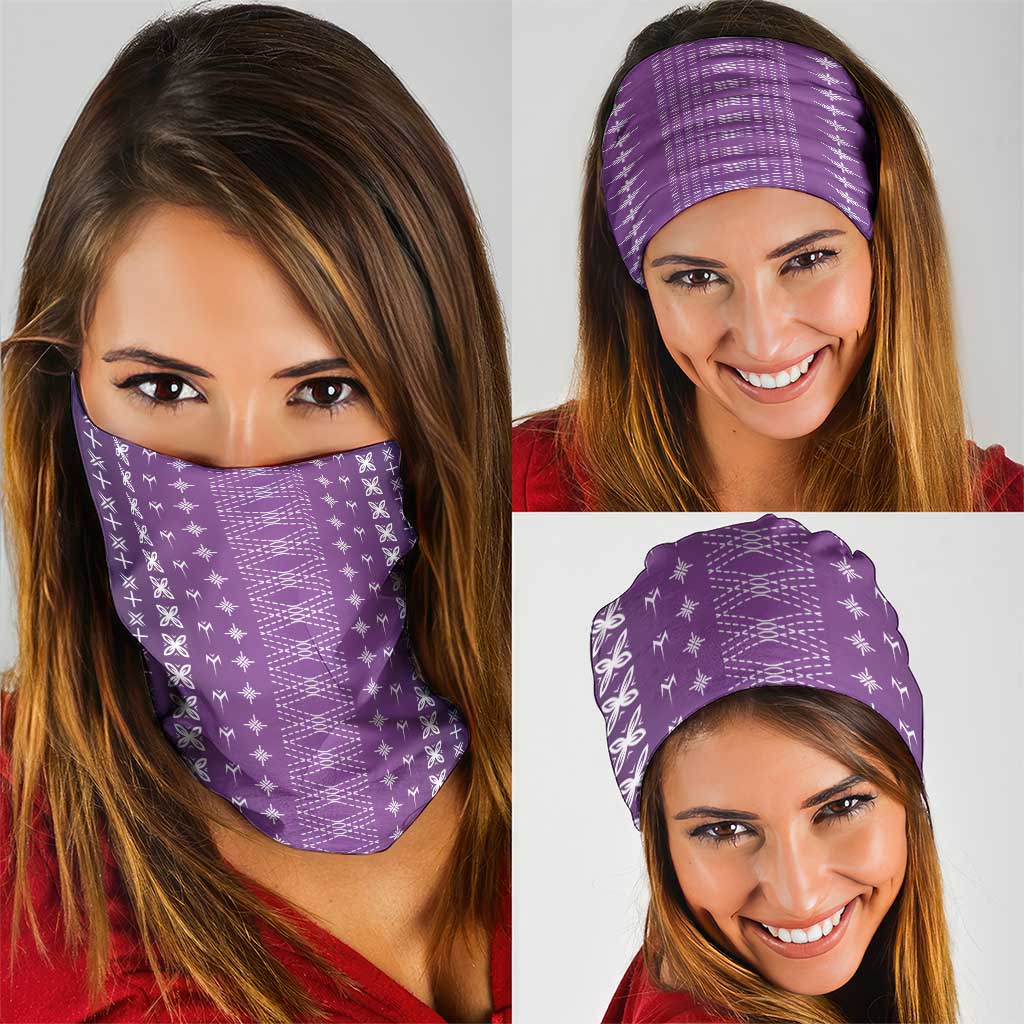 Purple Samoa Malu Tattoo Inspired Neck Gaiter LT05 - Polynesian Pride