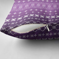 Purple Samoa Malu Tattoo Inspired Pillow Cover - Polynesian Pride