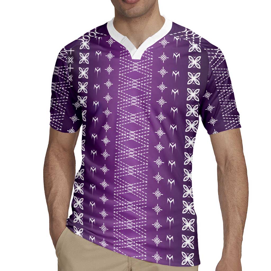 Purple Samoa Malu Tattoo Inspired Rugby Jersey - Polynesian Pride