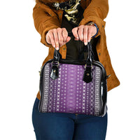 Purple Samoa Malu Tattoo Inspired Shoulder Handbag LT05 One Size Purple - Polynesian Pride